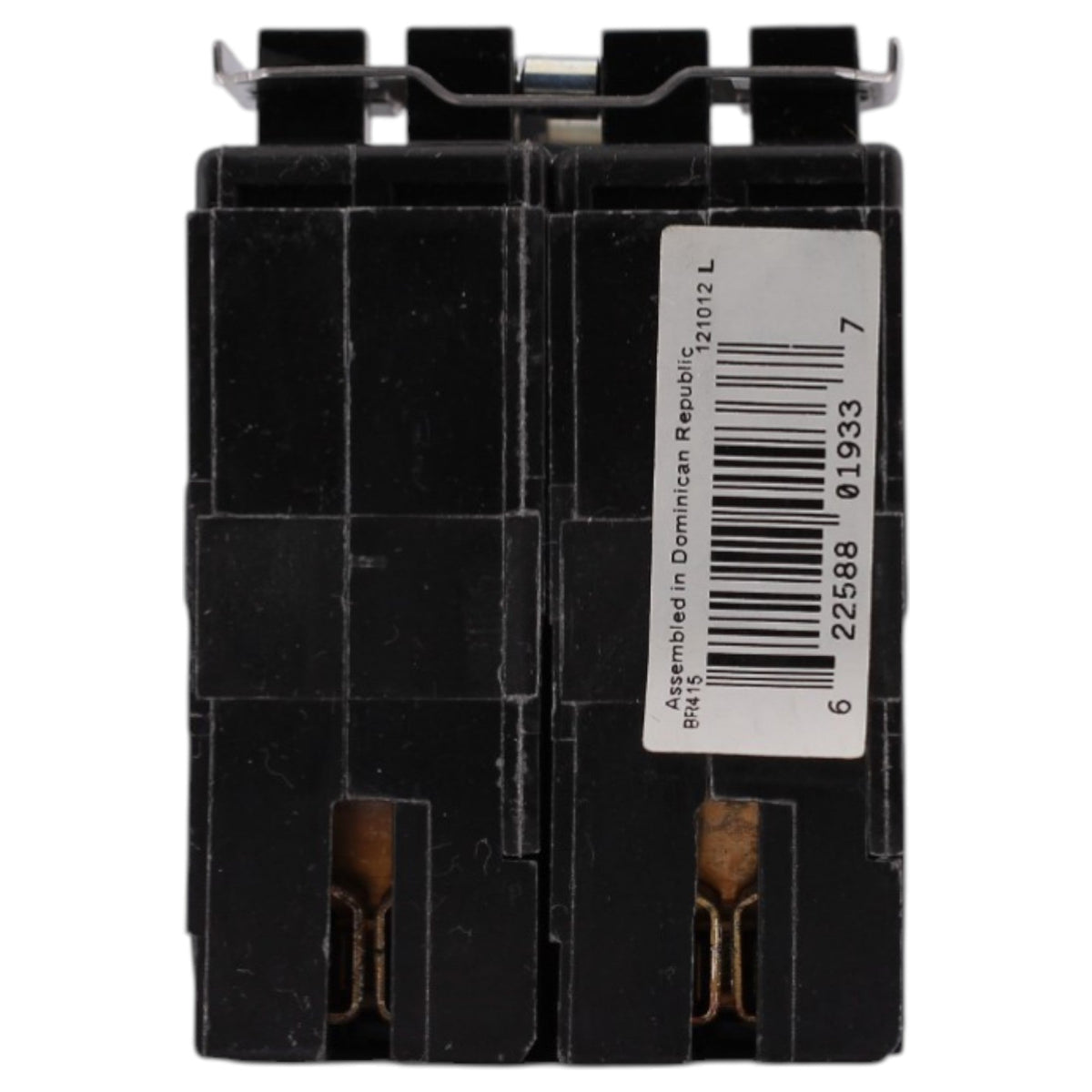 Eaton BR, BR415, (2) 15A, 4P, 120/240V, Quadplex, Non-CTL, Plug-On, Circuit Breaker - Image 6