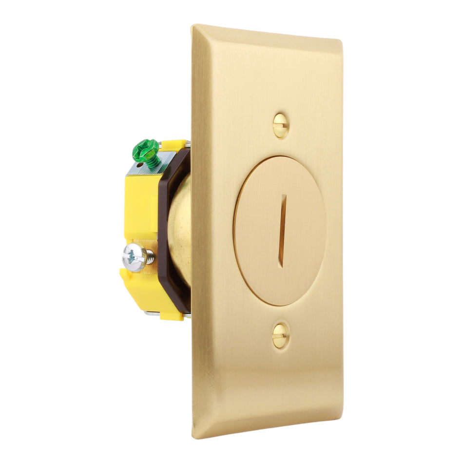 Hubbell Wiring Device-Kellems RF151DTR 15A 125V 2P 3W Tamper Resistant Single Receptacle