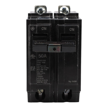 GE THQB2150 50A 2P 120/240V Q-Line Bolt-On Circuit Breaker - Image 2