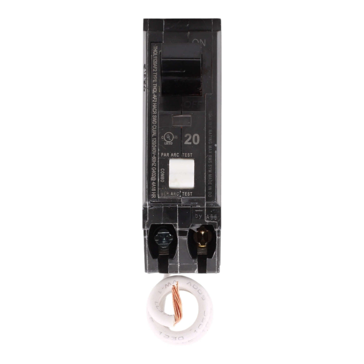 GE THQL1120AFP2 20A 120V 1-pole AFCI Circuit Breaker Pigtail UL - Image 2