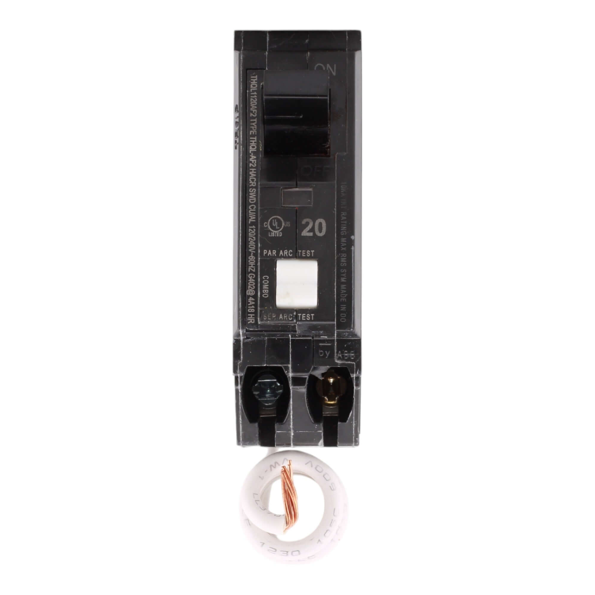 GE THQL1120AFP2 20A 120V 1-pole AFCI Circuit Breaker Pigtail UL - Image 2