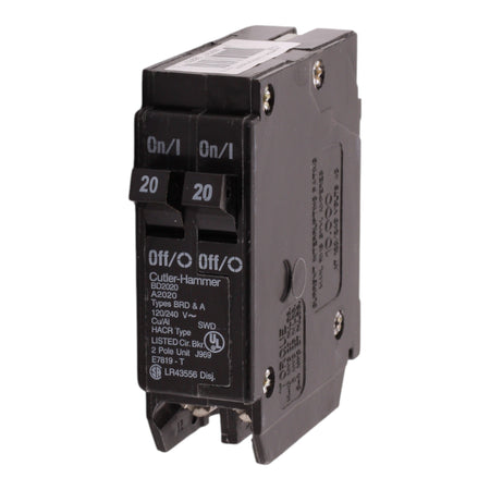 Eaton BR BD2020 20A 1P 120V Duplex Tandem Circuit Breaker - Image 2