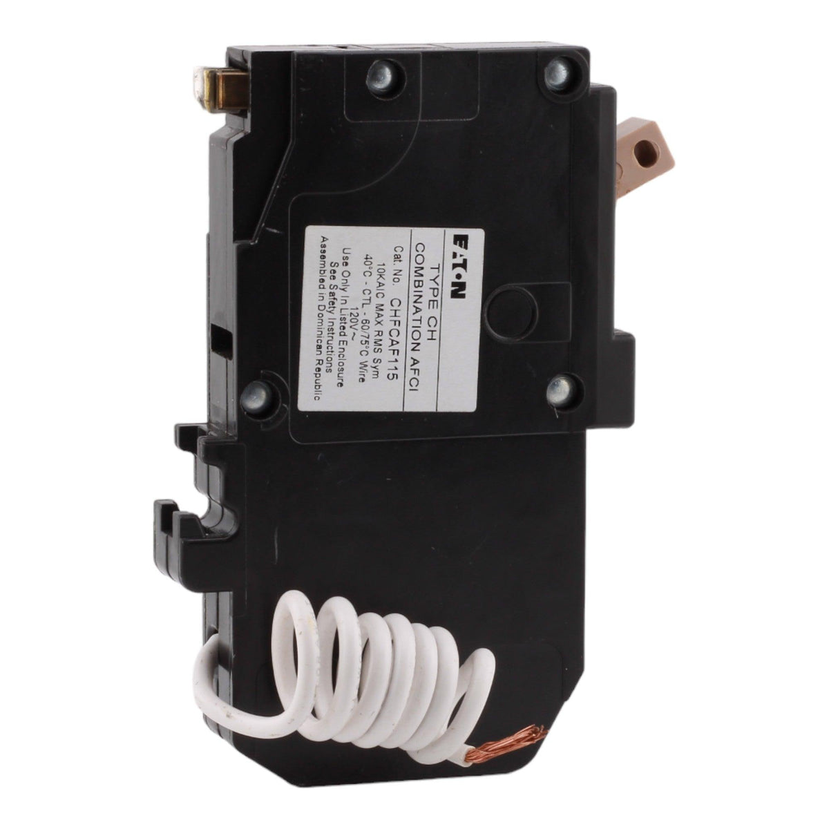 Eaton CHFCAF115 15 Amp Single Pole 120V Pigtail-Neutral AFCI Arc Fault Circuit Breaker UL - Image 5