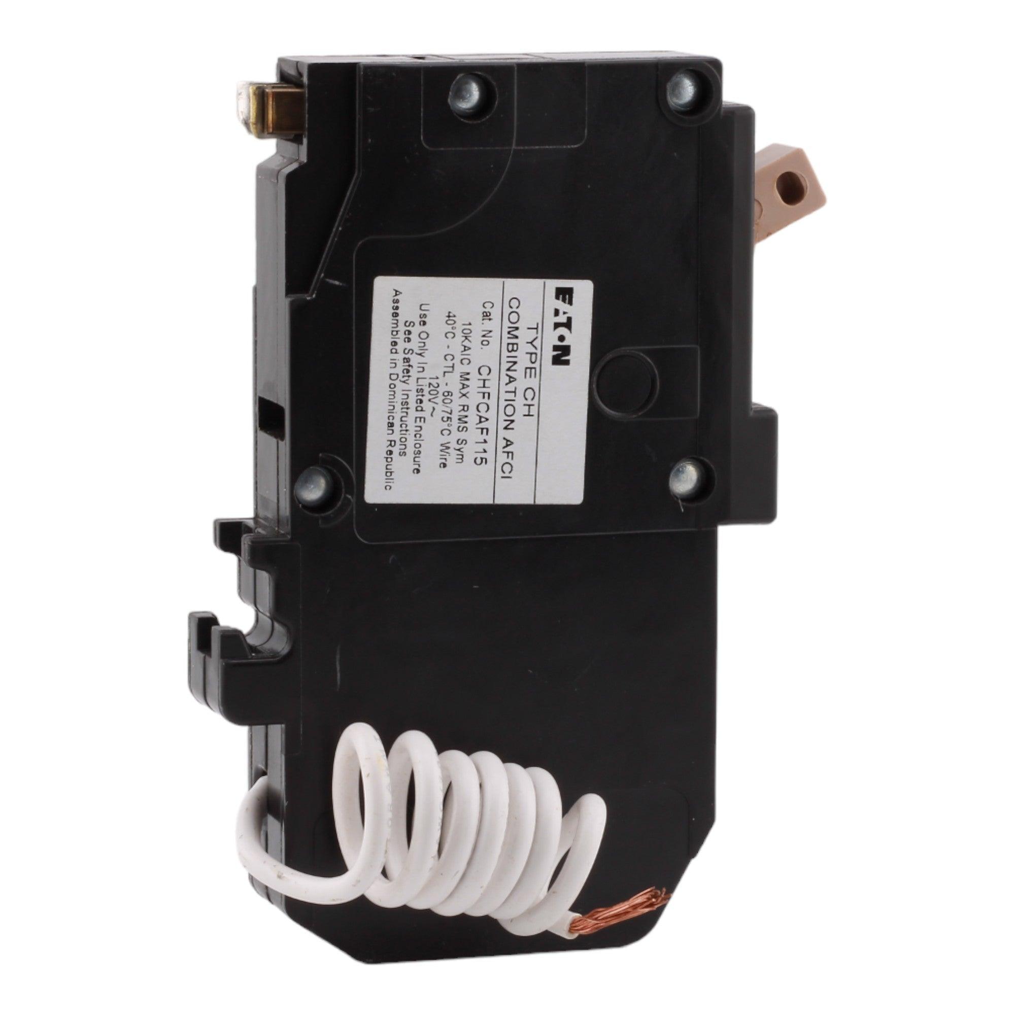 Eaton CHFCAF115 15 Amp Single Pole 120V Pigtail-Neutral AFCI Arc Fault Circuit Breaker UL - Image 5