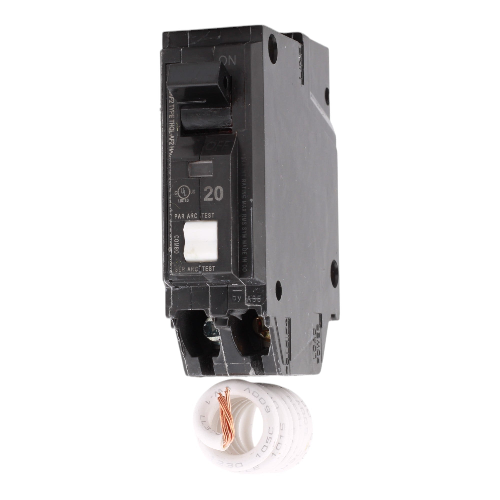 GE Q Line THQL1120AF2 20A 1P 120V AFCI Pigtail Neutral Circuit Breaker - Image 3