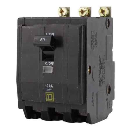 Square D QOB360, 60A, 120/240V, 3-Pole, Bolt-On Circuit Breaker, Standard Trip, 10kA Interrupt Rating, for Square D Load Centers - Image 3