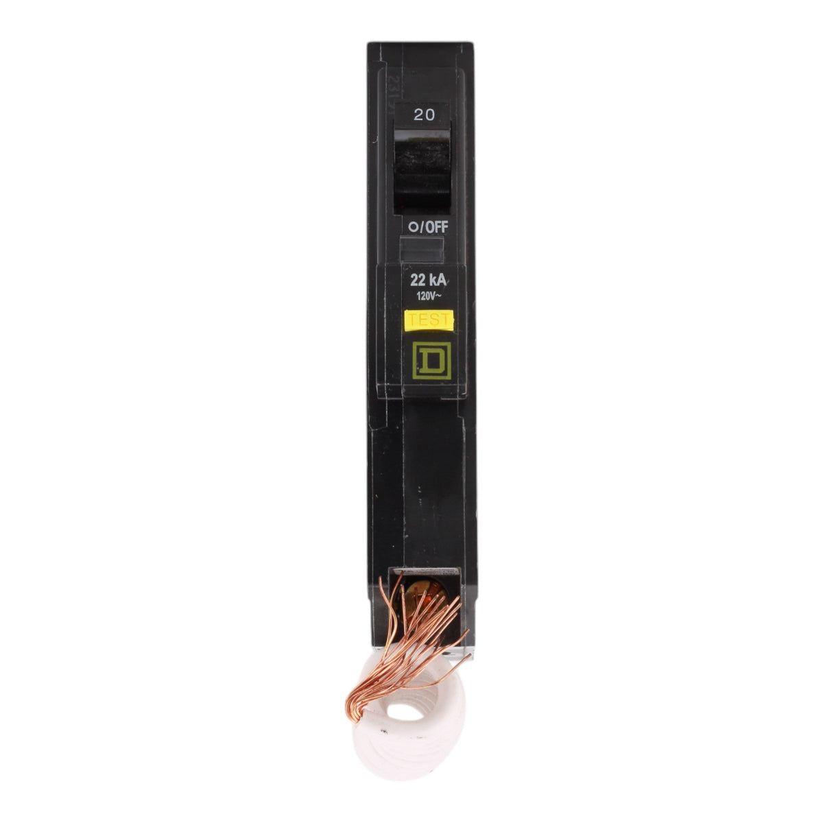 Square D QO120VHGFI, 20A, 120V, 1-Pole GFCI Circuit Breaker, Plug-In, for QO Load Centers - Image 2