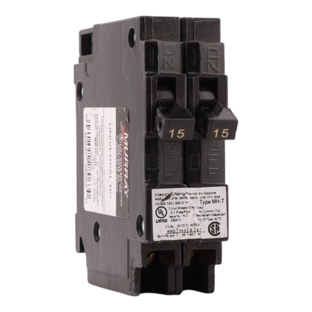 Murray MP1515N 15A-15A 1P 240V Duplex Circuit Breaker