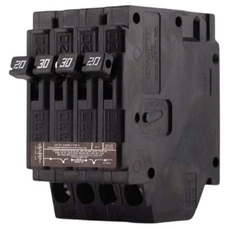 Challenger Type A, A22030CT, 20A/30A, 4P, 120/240V, Quadplex, Plug-In, Circuit Breaker - Image 6