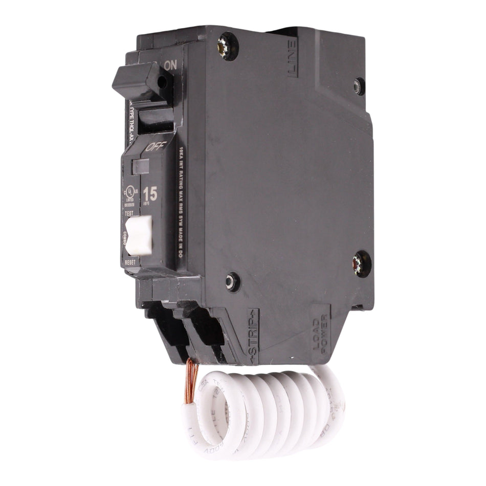 GE Q-Line, THQL1115AX, 15A, 1P, 120/240V, AFCI, Pigtail Neutral, Circuit Breaker - Image 2