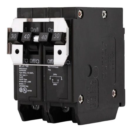 Eaton BR BRD230240 30A/40A 4P 120/240V Quad Thermal Magnetic Circuit Breaker - Image 2
