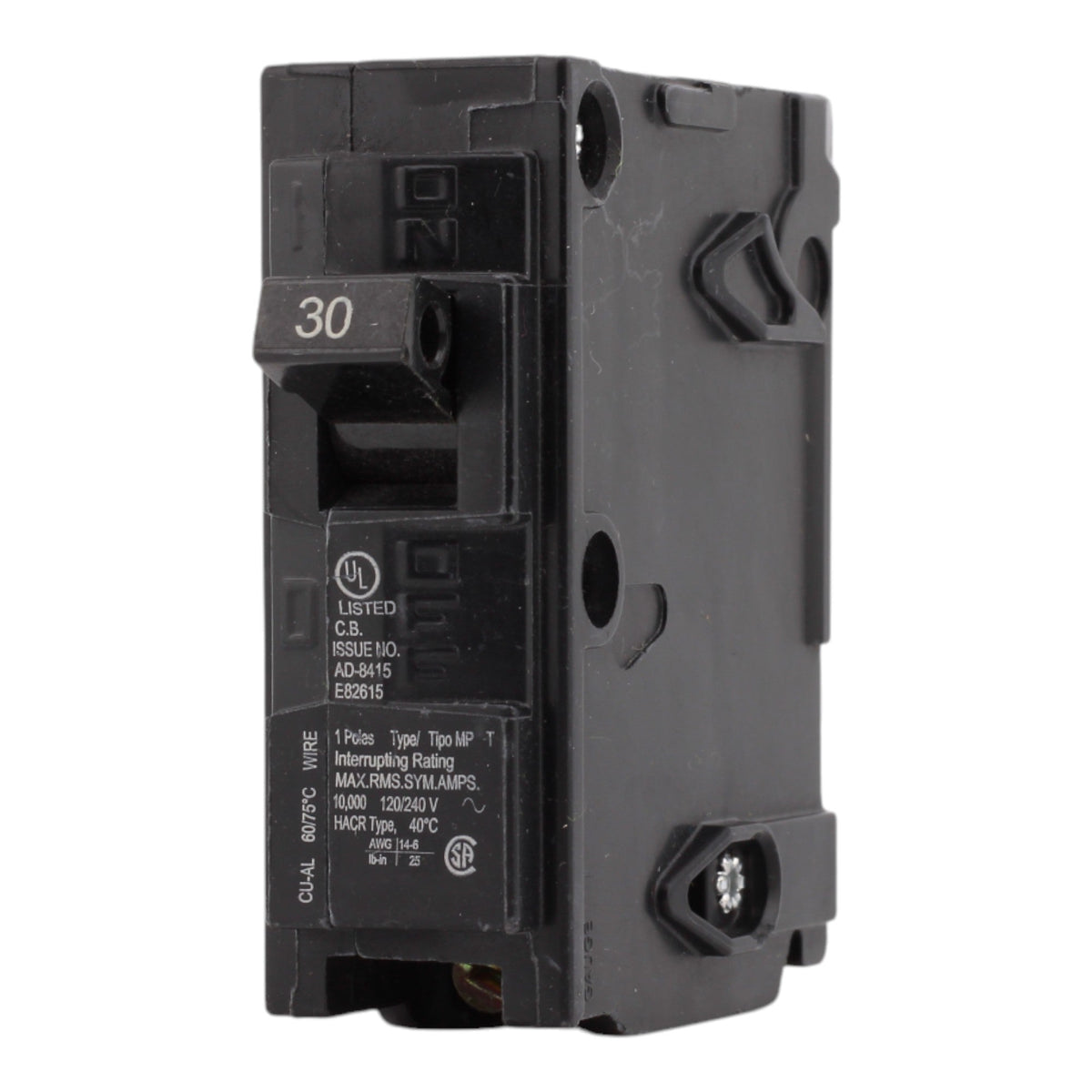 Murray MP130 30A 120V 1-Pole Miniature Thermal Magnetic Circuit Breaker, Compatible with Murray and Siemens Load Centers - Image 3