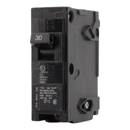 Murray MP130 30A 120V 1-Pole Miniature Thermal Magnetic Circuit Breaker, Compatible with Murray and Siemens Load Centers - Image 3