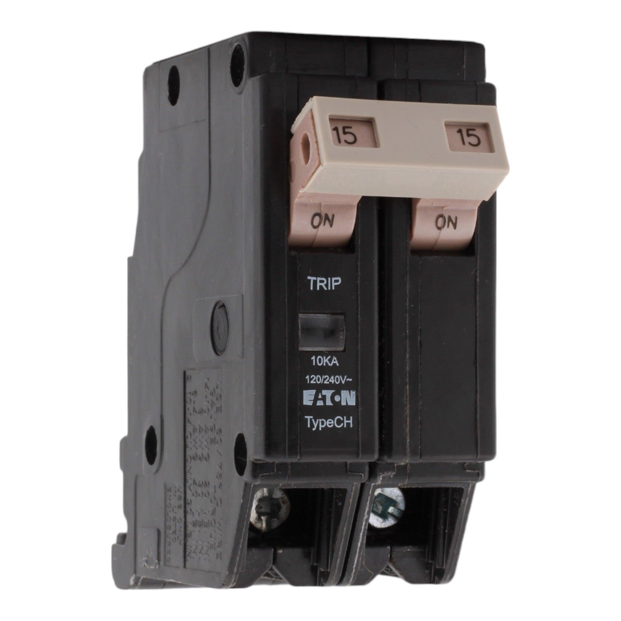 Eaton CH CHF215 15A 2P 120/240V Thermal-Magnetic Circuit Breaker