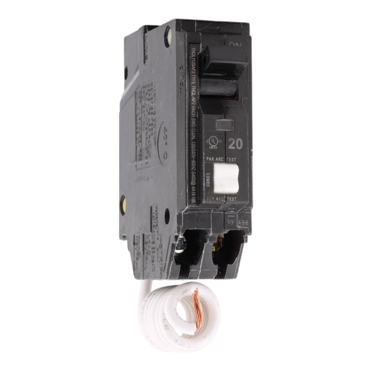 GE Q Line THQL1120AF2 20A 1P 120V AFCI Pigtail Neutral Circuit Breaker