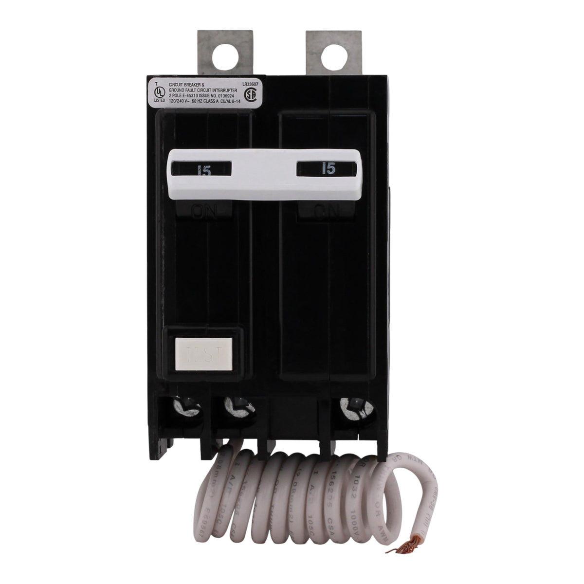 Eaton QB QBGFT2015 15A 2P 120/240V GFCI Bolt-On Circuit Breaker - Image 4