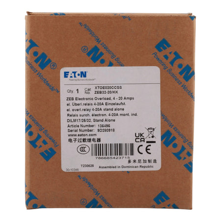 Eaton C440 XTOE020CCSS 4-20A 45mm Electronic Overload Relay - Image 2