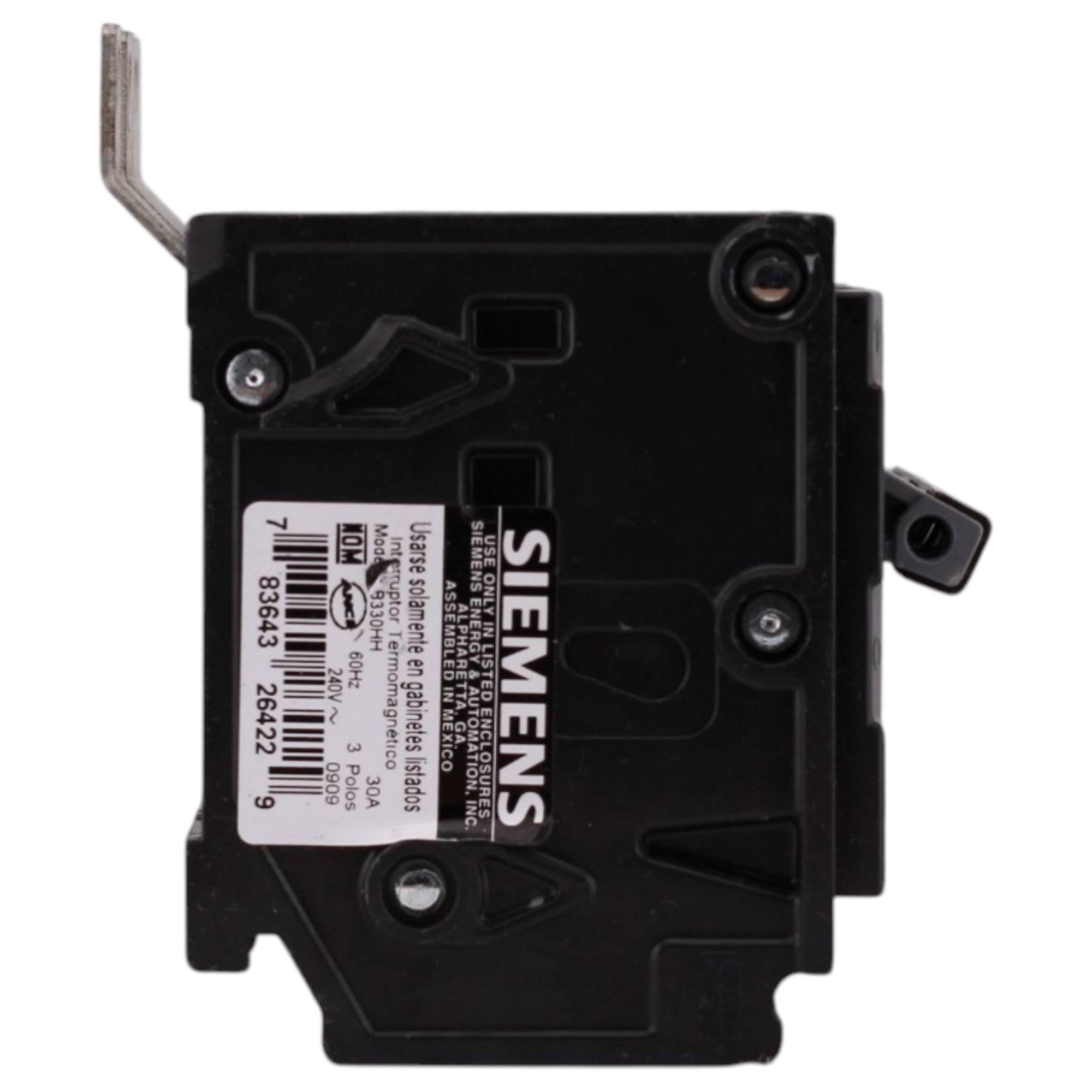 Siemens HBL, B330HH, 30A, 3P, 240V, Thermal Magnetic, Bolt-On, Panelboard Circuit Breaker - Image 4