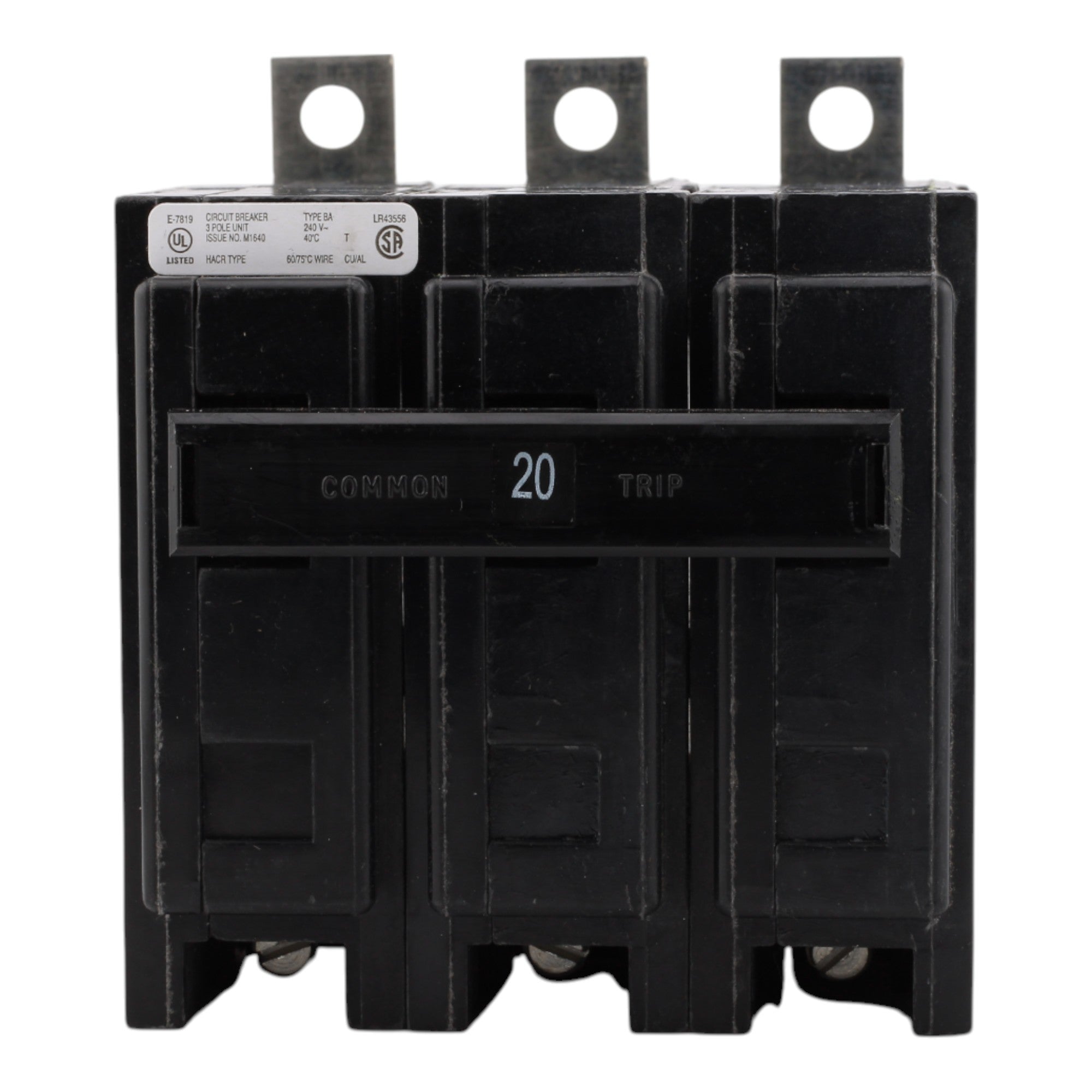 Eaton BAB3020H 20A 3P 240V Thermal-Magnetic Circuit Breaker - Image 2