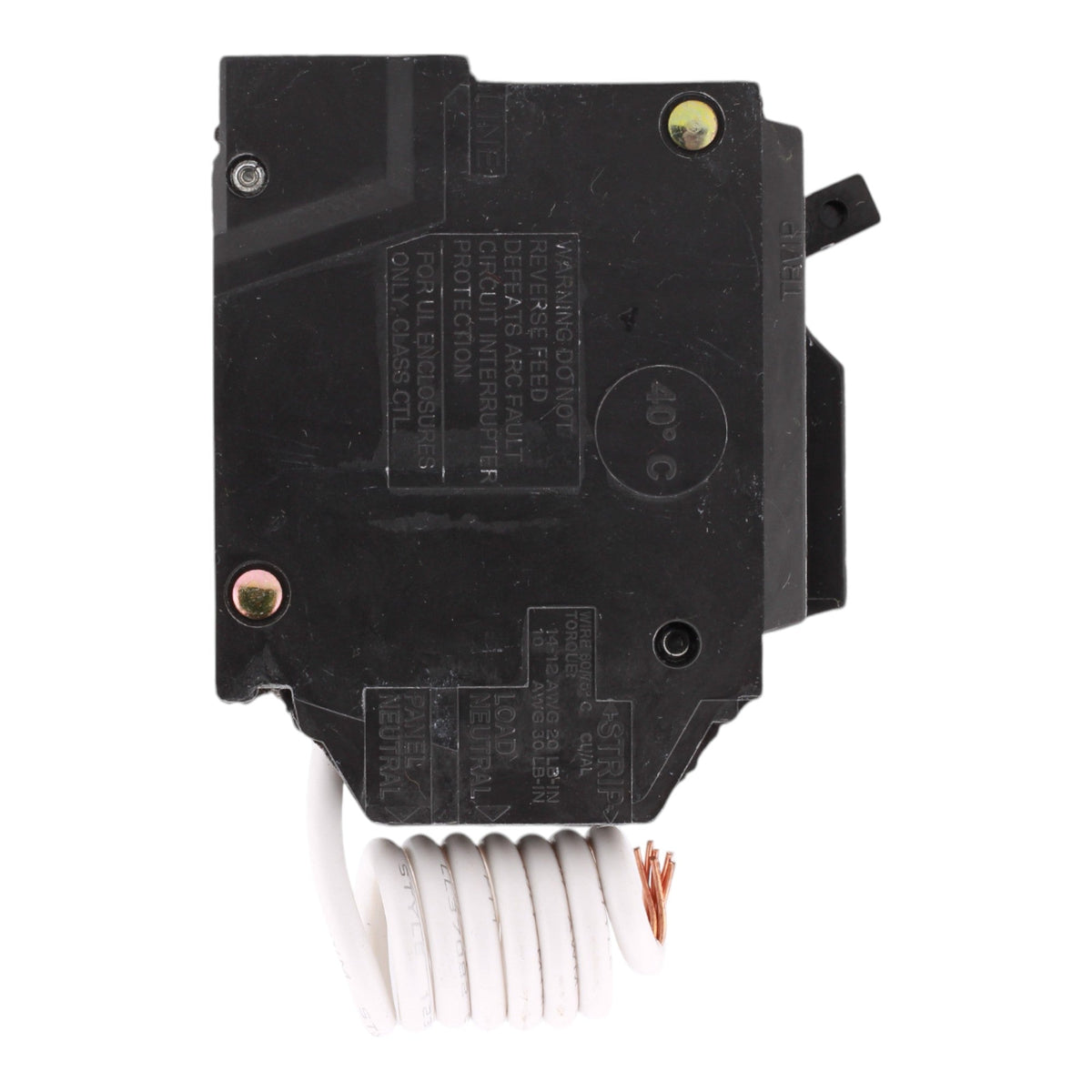 GE Q Line THQL1120AF2 20A 1P 120V AFCI Pigtail Neutral Circuit Breaker - Image 4