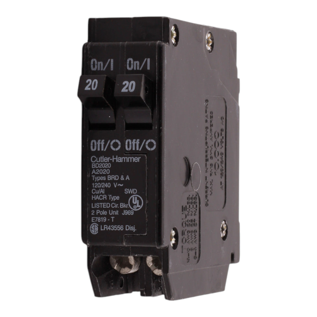 Eaton BR BD2020 20A 1P 120V Duplex Tandem Circuit Breaker - Image 11