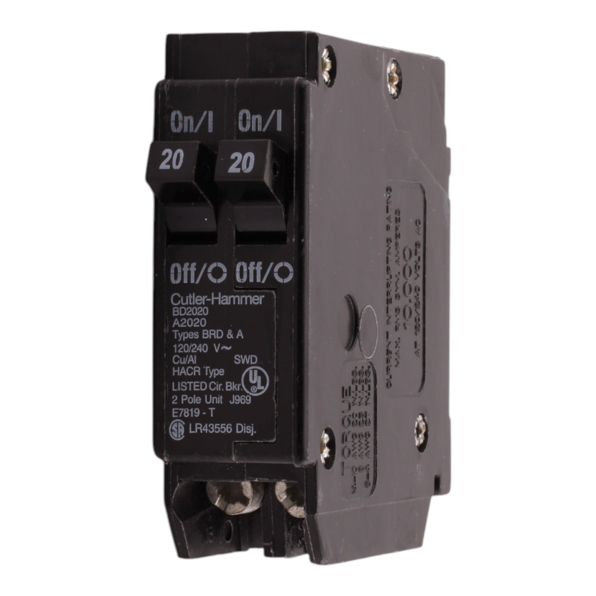 Eaton BR BD2020 20A 1P 120V Duplex Tandem Circuit Breaker - Image 11