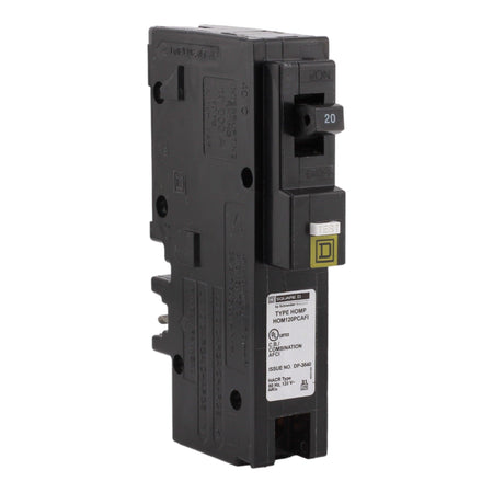 Square D Homeline HOM120PCAFI 20A 1P 120V AFCI Plug on Neutral Circuit Breaker
