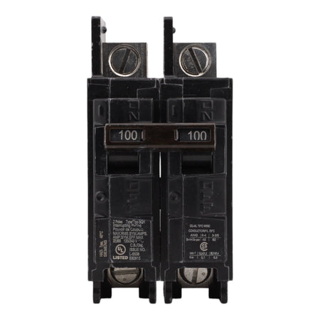 Siemens BQ2B100H, 100A, 120/240V, 2-Pole, Molded Case Circuit Breaker, Common Trip, 22kA Interrupt Rating, Load Side Lugs Included - Image 2
