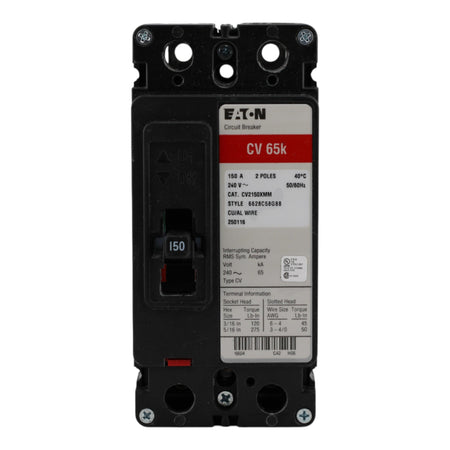Eaton CV2150XMM 150A 2P 120/240V Main Circuit Breaker - Image 4