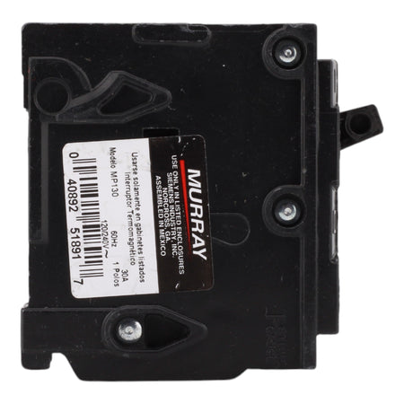 Murray MP130 30A 120V 1-Pole Miniature Thermal Magnetic Circuit Breaker, Compatible with Murray and Siemens Load Centers - Image 5