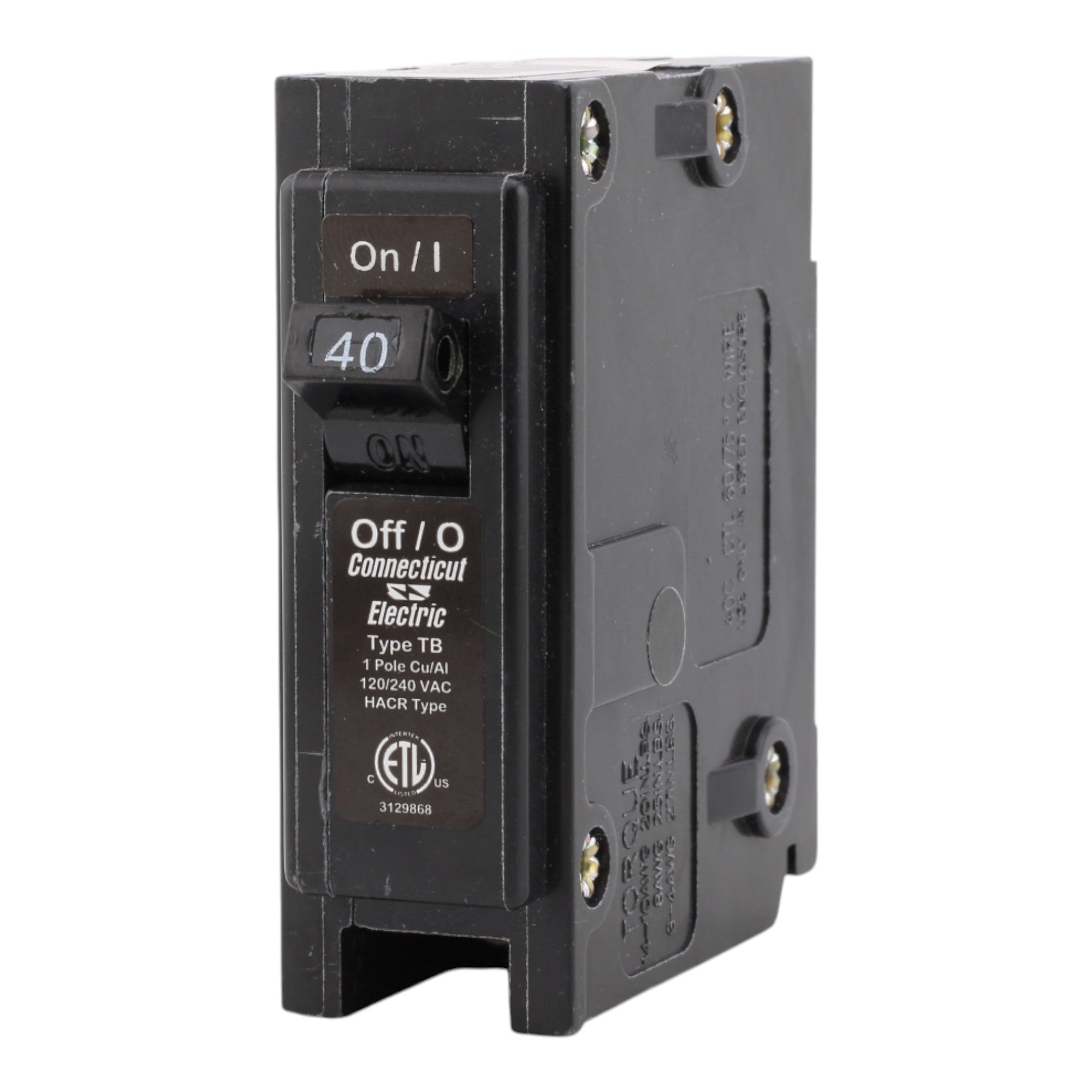 Connecticut Electric UBITB140 40A 1P 240V Molded Case Breaker - Image 6