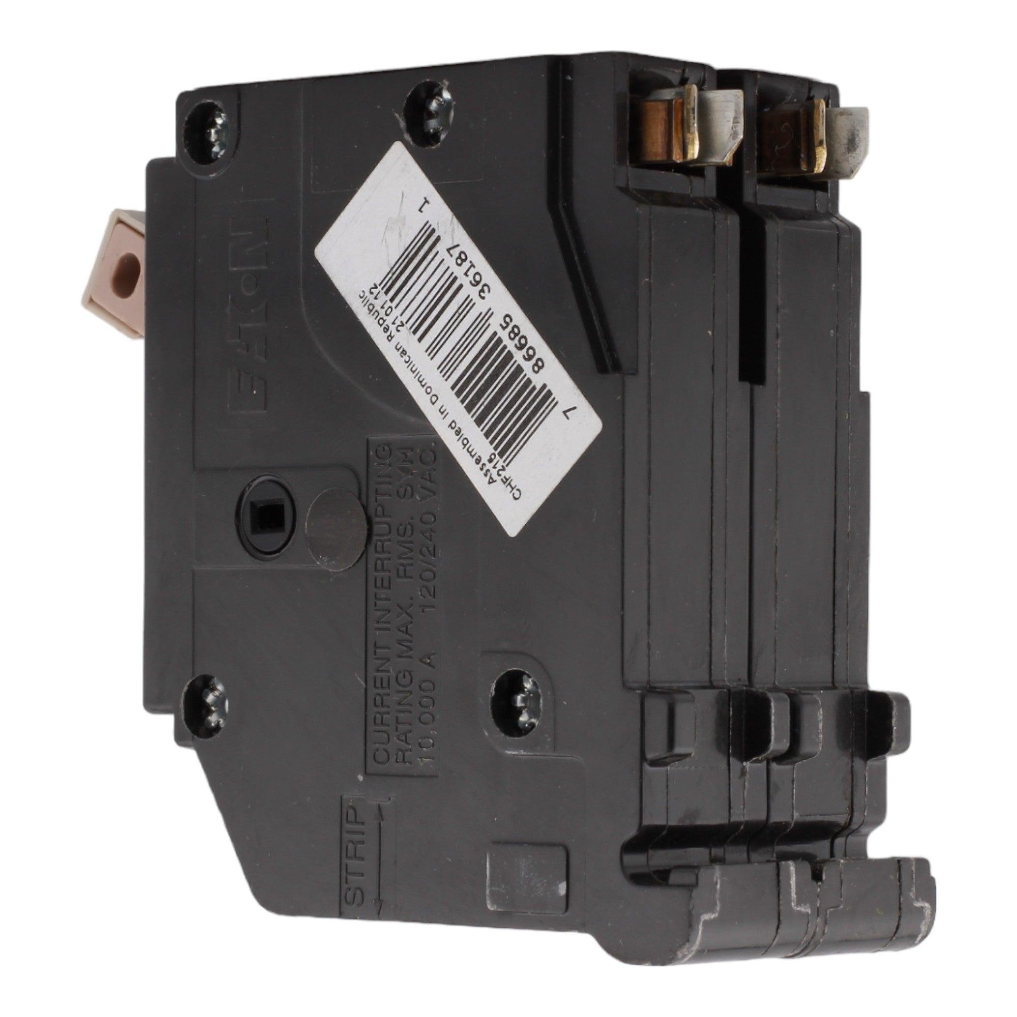 Eaton CH CHF215 15A 2P 120/240V Thermal-Magnetic Circuit Breaker - Image 5