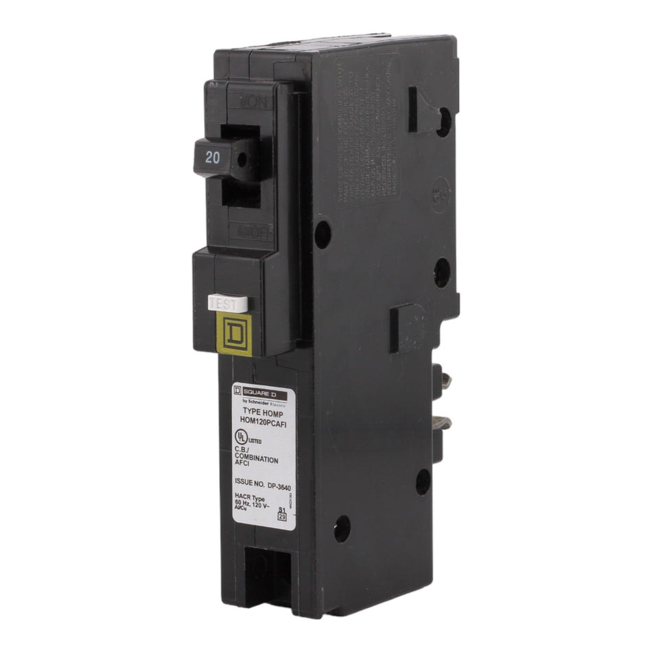 Square D Homeline HOM120PCAFI 20A 1P 120V AFCI Plug on Neutral Circuit Breaker - Image 2