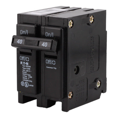 Eaton BR240 Circuit Breaker 40A 120/240V 2-Pole Plug-In Thermal Magnetic Type BR - Image 3