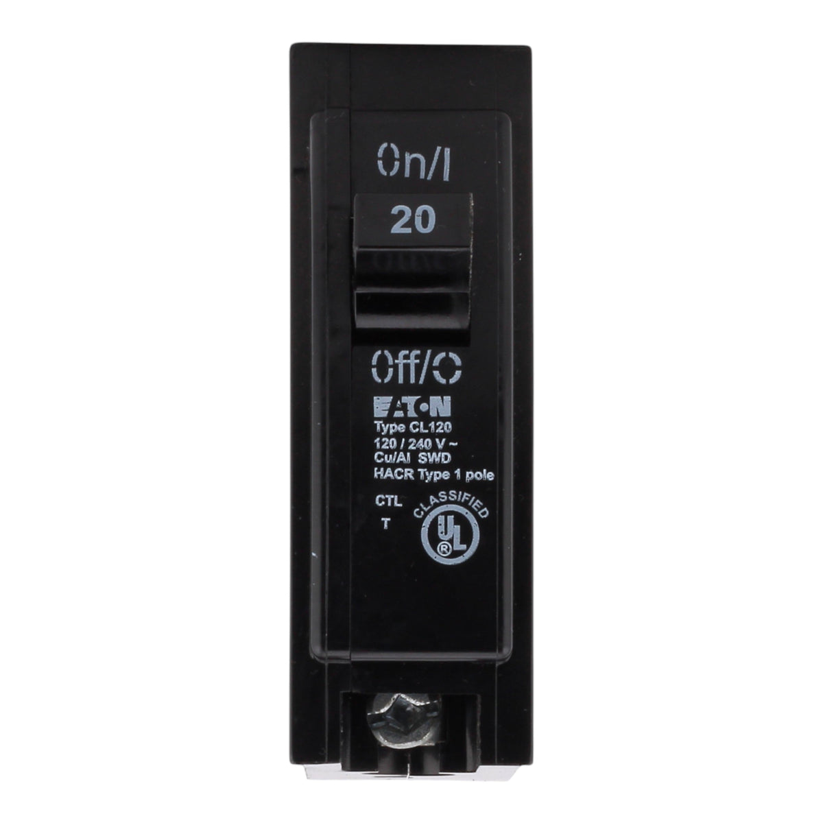 Eaton Classified CL120 20A 1P 120/240V Thermal Magnetic Circuit Breaker - Image 5