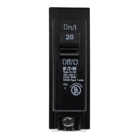 Eaton Classified CL120 20A 1P 120/240V Thermal Magnetic Circuit Breaker - Image 5