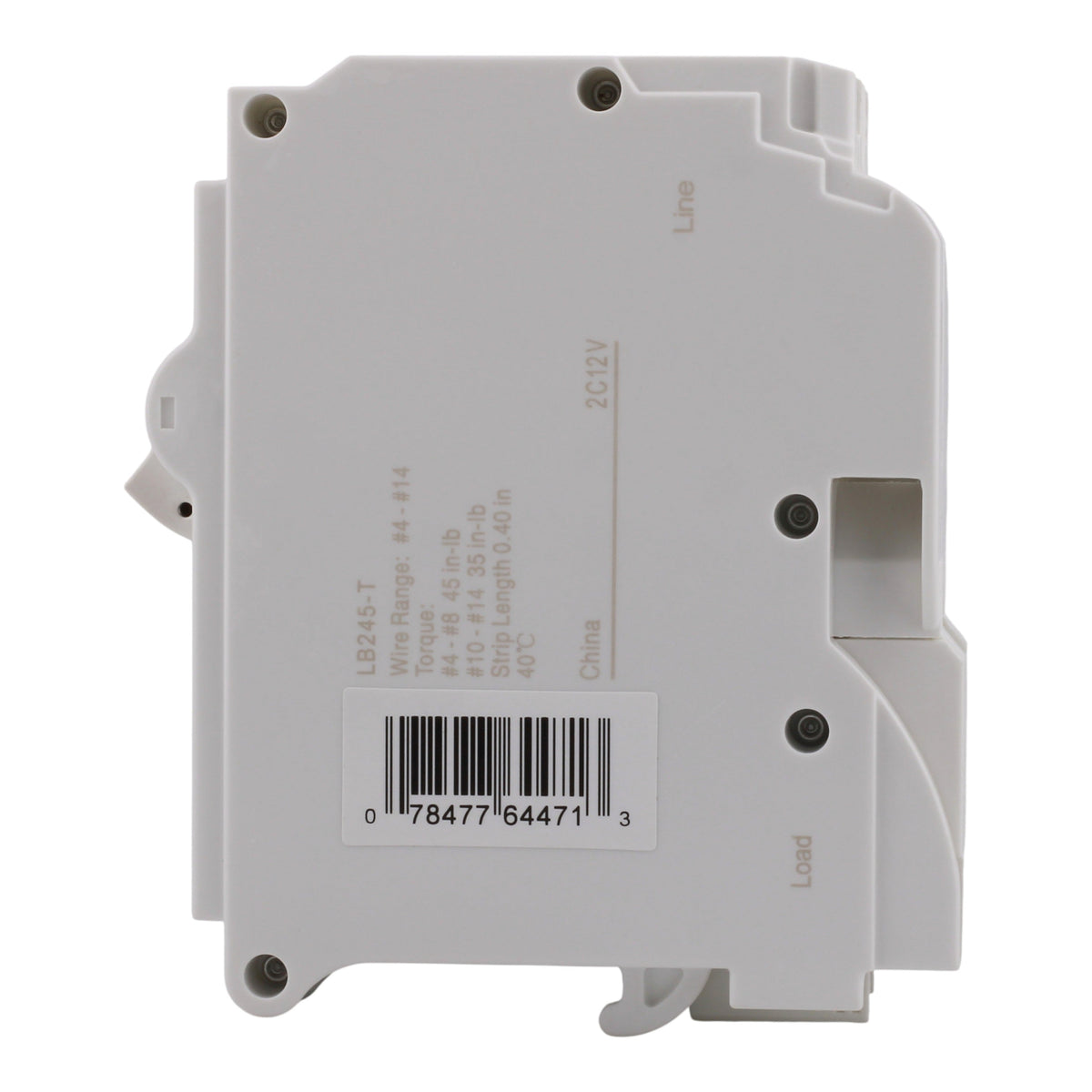 Leviton LB245-T 45A 2P 120/240V Standard Plug-On Neutral Circuit Breaker - Image 6