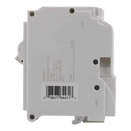 Leviton LB245-T 45A 2P 120/240V Standard Plug-On Neutral Circuit Breaker - Image 6
