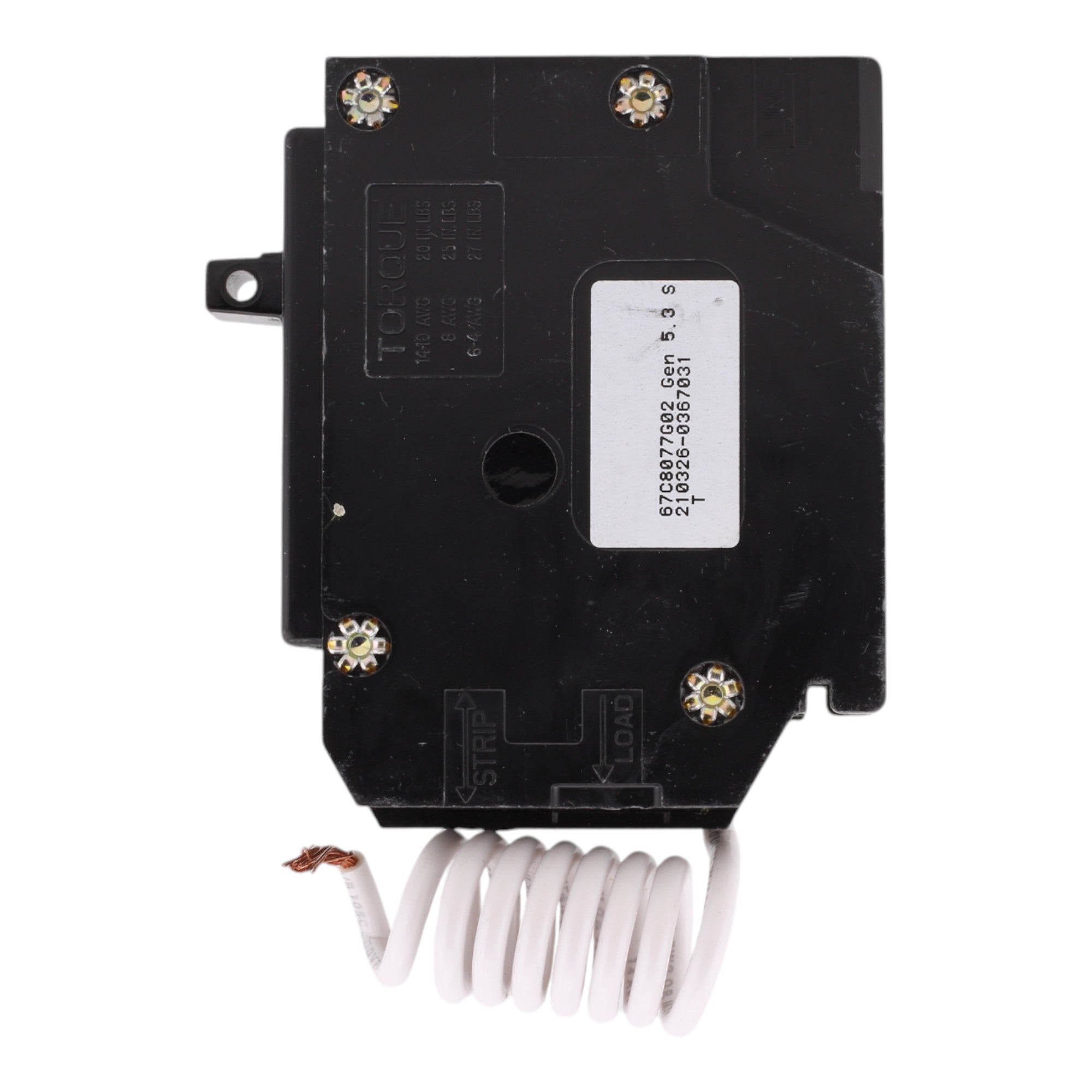 Eaton BR BRHAFGF120 20A 1P 120V AFCI/GFCI Pigtail Neutral Circuit Breaker - Image 5