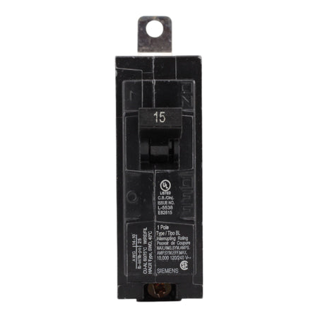 Siemens B115 15 Amps 120 Volts Single Pole Thermal Magnetic Circuit Breaker, Bolt-On Mount, For Siemens Panels - Image 2