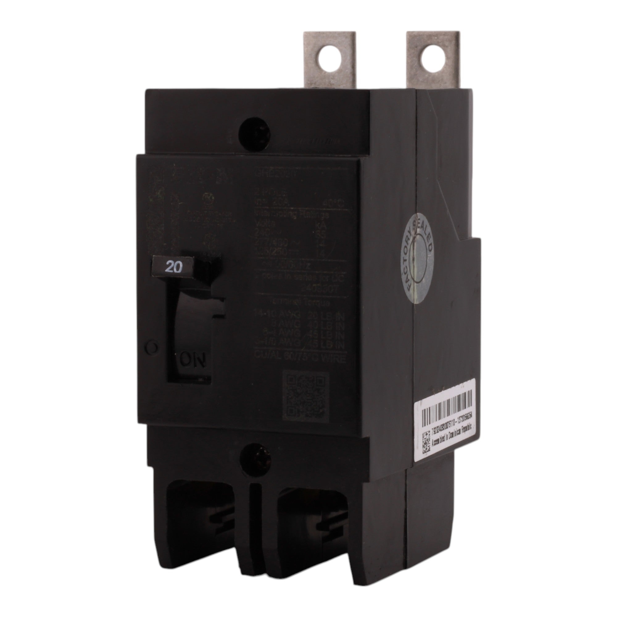Eaton GHB2020 20A 2P 480V G-Frame Molded Case Circuit Breaker - Image 6