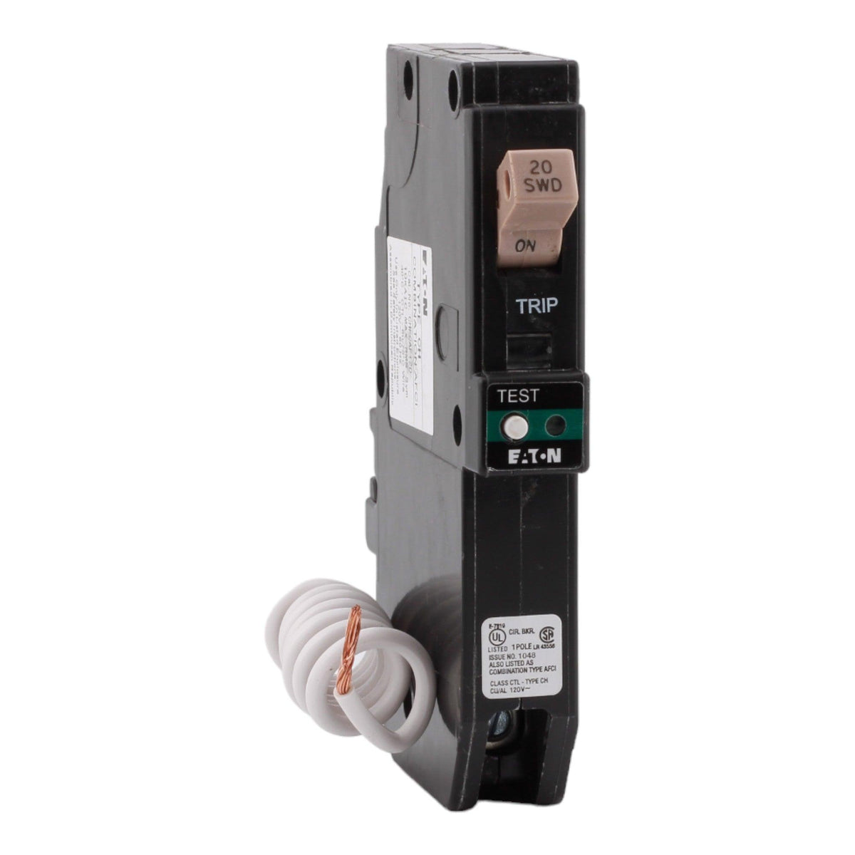 Eaton CHFCAF120 20 Amp Single Pole 120V Pigtail-Neutral AFCI Arc Fault Circuit Breaker UL - Image 3