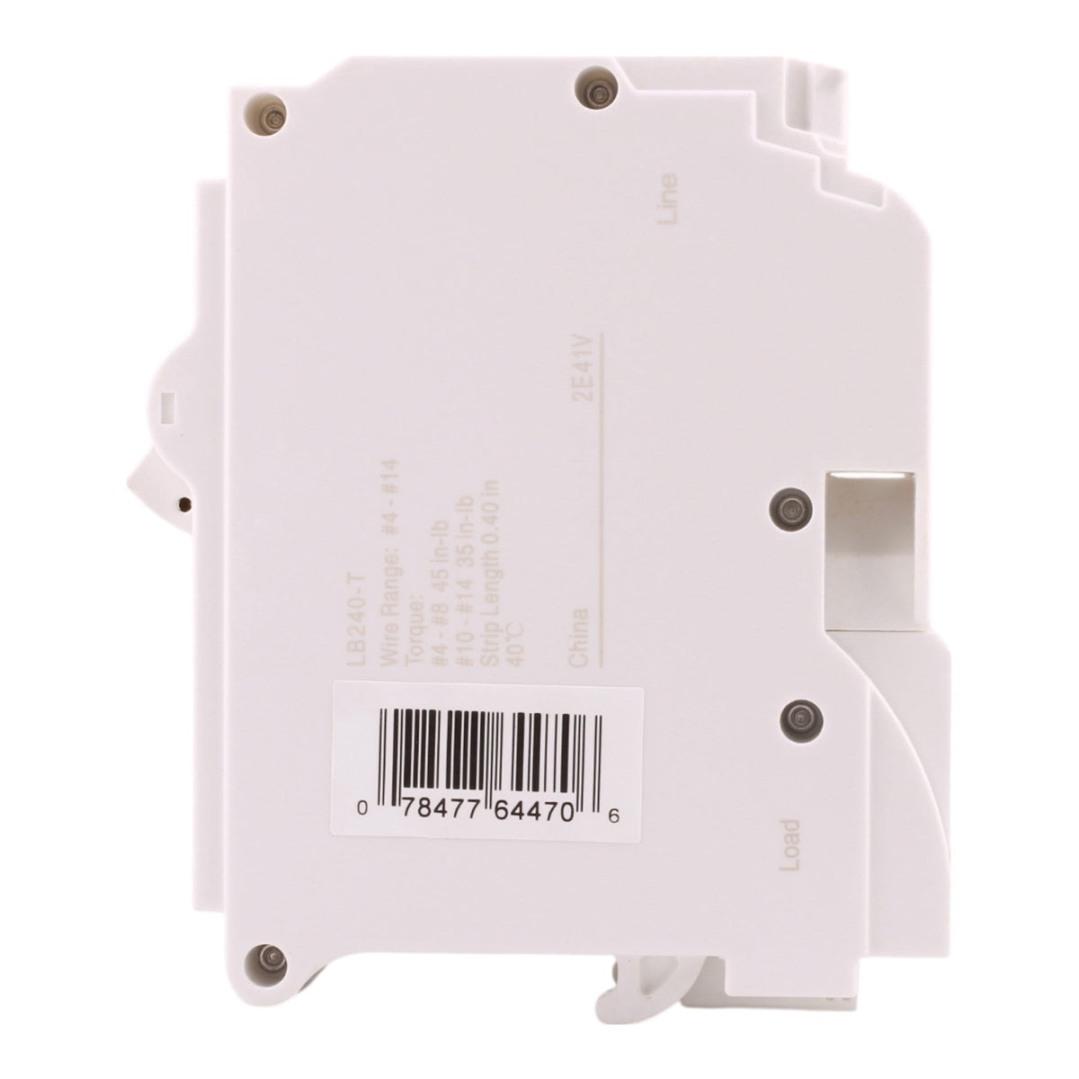 Leviton LB240-T 40A 2P 120/240V Standard Plug-On Neutral Circuit Breaker - Image 3
