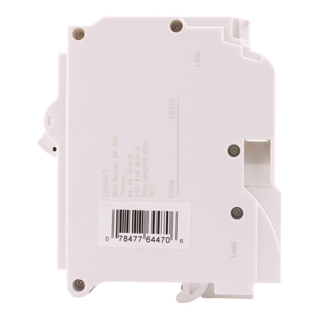 Leviton LB240-T 40A 2P 120/240V Standard Plug-On Neutral Circuit Breaker - Image 3