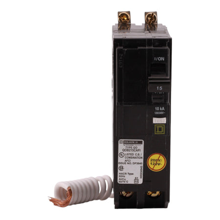 Square D QO QOB215CAFI 15A 2P 120/240V CAFI Circuit Breaker - Image 2