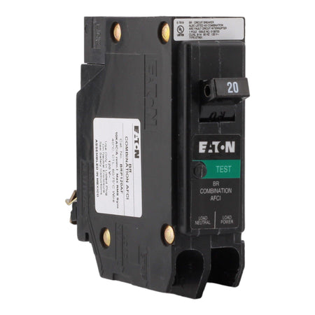 Eaton BR BRP120AF 20A 1P 120V AFCI Plug on Neutral Circuit Breaker