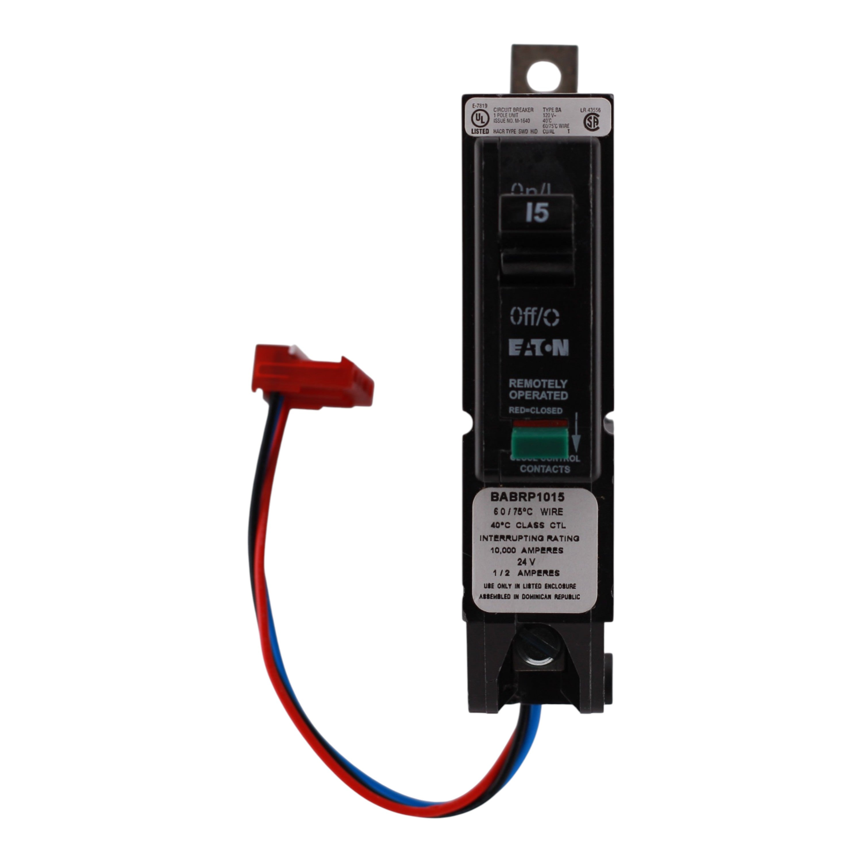 Eaton BAB, BABRP1015, 15A, 1P, 120V, Remotely Operated, Bolt-On, Circuit Breaker - Image 4