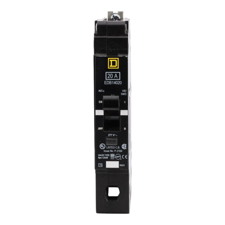 Square D EDB14020 20A 1P 277V Thermal-Magnetic Circuit Breaker - Image 2