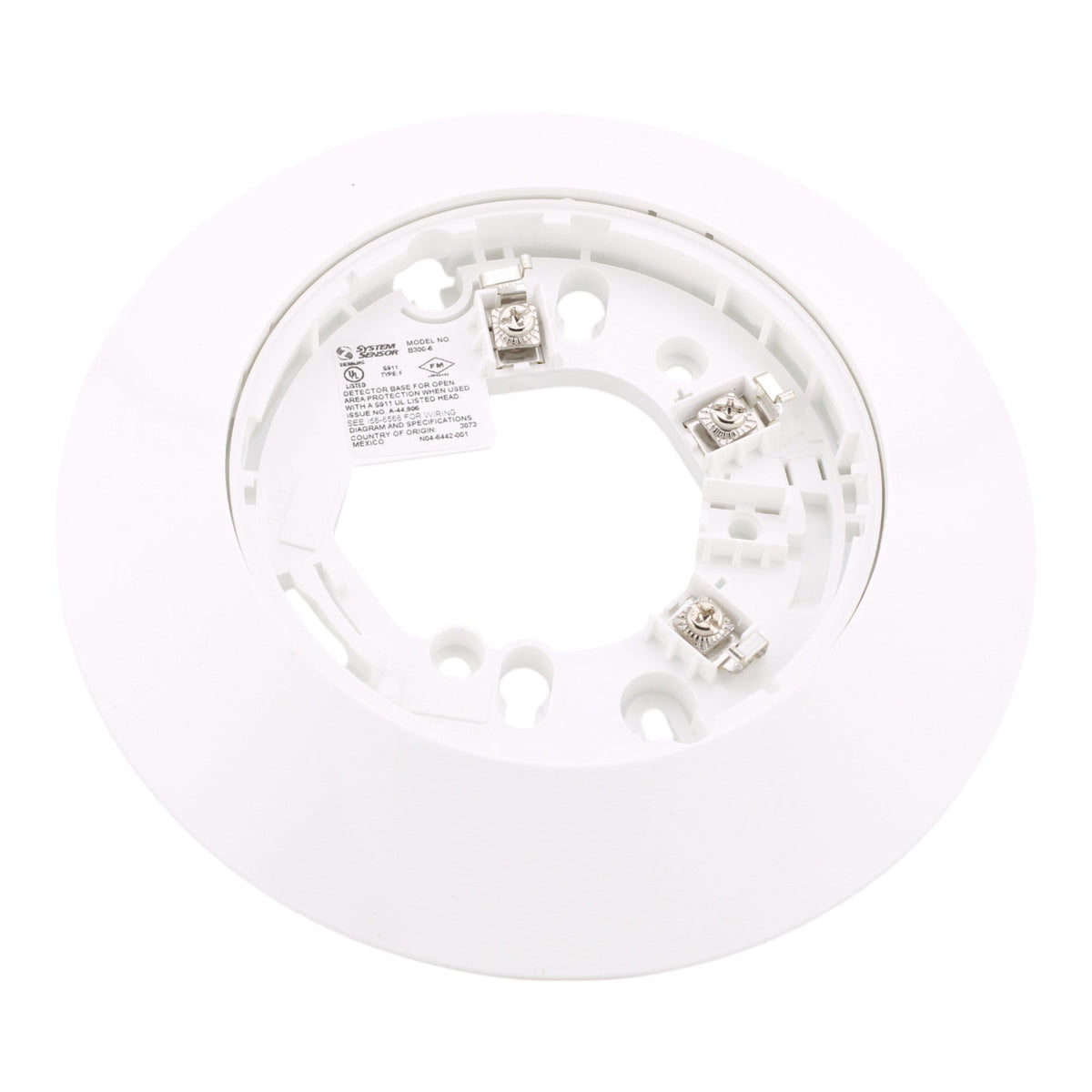 System Sensor B300-6 6" White Detector Mounting Base