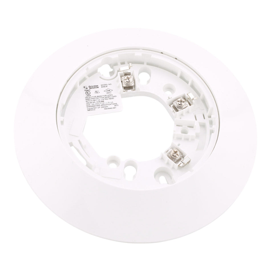 System Sensor B300-6 6" White Detector Mounting Base